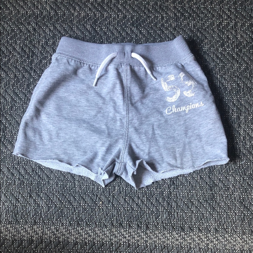 Joe Fresh Light Heather Gray Girls' Knit Drawstring Shorts